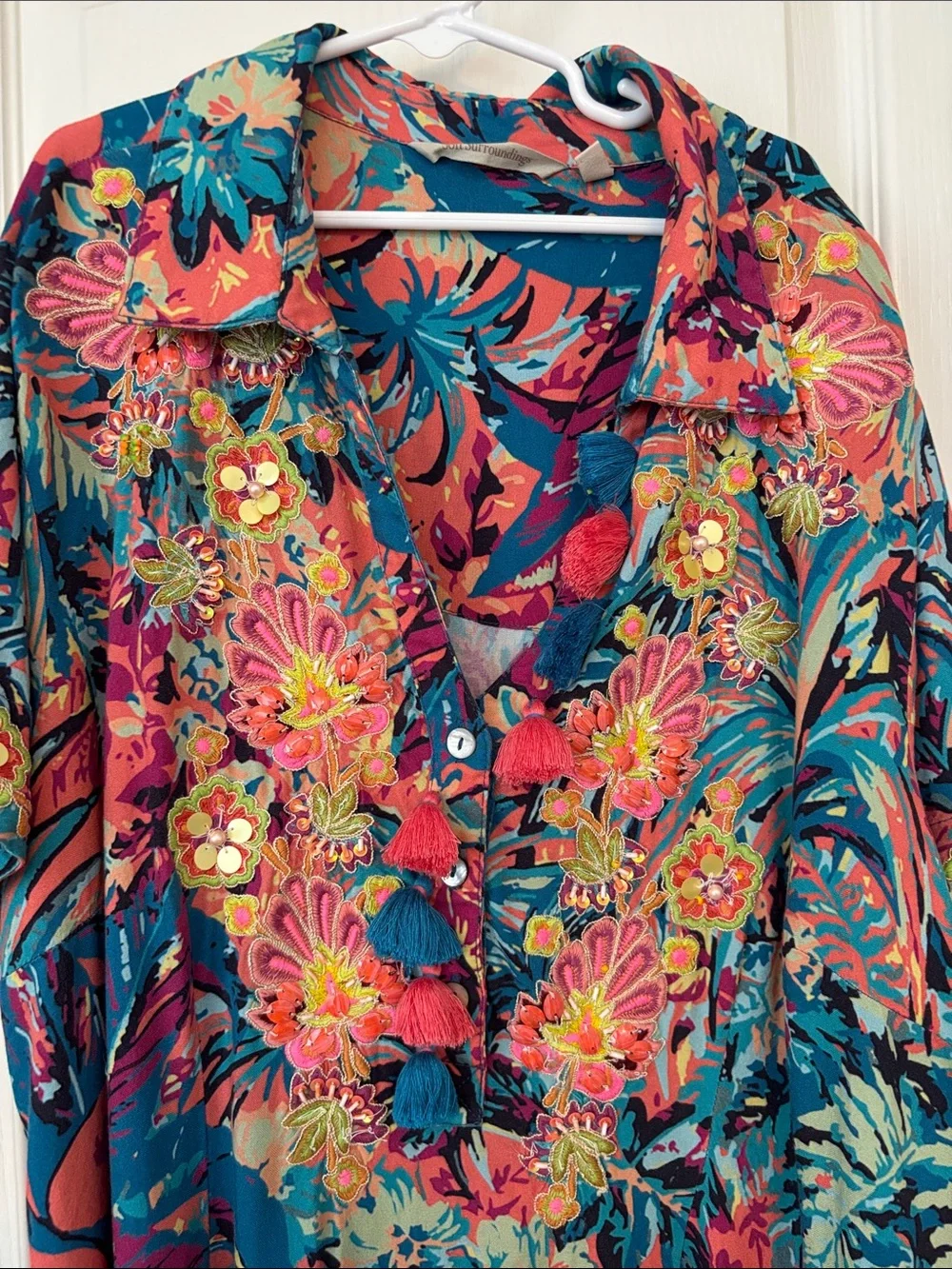 Soft Surroundings Tropical Florence Maci Dress size Large - Picture 5 of 12